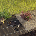 Weed Barrier Fabric - Durable & Heavy Duty 4x10 FT 3.50 OZ, JM Gardens